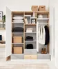 Jugendzimmer Kleiderschrank, 3-türig, Eiche mit weiß und Produktbild-Vorschau 2
