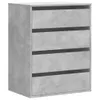 vidaXL Kommode Betongrau 60x41x76 cm Holzwerkstoff Produktbild-Vorschau 1