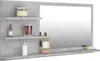 vidaXL Badspiegel Betongrau 90x10,5x45 cm Holzwerkstoff Produktbild-Vorschau 3