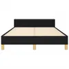 The Living Store Bettgestell mit Kopfteil Schwarz 120x190 Produktbild-Vorschau 5