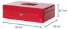 MAUL Geldkassette Muldeneinsatz 25 x 30 x 8.7 cm rot Produktbild-Vorschau 6