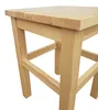 Holzhocker Sitzhocker ohne Lehne in Kiefer natur oder weiß Produktbild-Vorschau 9