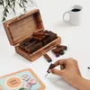 Kurtzy Stempel Set Holz & Gummi, Buchstaben Stempel Produktbild-Vorschau 6