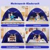 COSTWAY Kindertent, speelhut met 2 ramen en vlaggen, Productafbeelding-voorbeeld 7