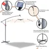 Sonnenschirm mit LED Beleuchtung Ampelschirm 350 cm Garten Produktbild-Vorschau 6