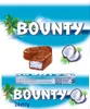 A product shot of Bounty chocolate bars and coconuts, with packaging details. Náhled obrázku produktu
