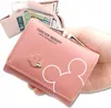 EDIBAZZAR | Kleine Damen Leder Geldbörse Mickey Mouse Leder Produktbild-Vorschau 1