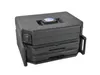 A black plastic storage case with multiple drawers, shown from a diagonal angle against a white background. Náhled obrázku produktu