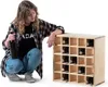 KADAX Weinregal aus Holz, 52 x 25.5 x 52 cm, Natürlich,  1 Produktbild-Vorschau 7