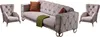Villa Möbel Sofa Set Lizzy Beige Stellvariante:2+1+1 Relax- Produktbild-Vorschau 1