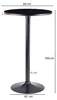 FineBuy Design Bartisch Schwarz Stehtisch Ø 60 cm Metall / Produktbild-Vorschau 3