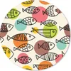 MuchoWow® Mauspad Mousepad Polka dots - Fisch - Regenbogen Produktbild-Vorschau 1