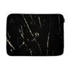 MuchoWow® Laptop Hülle 13 Zoll Marmor - Schwarz - Gold - Produktbild-Vorschau 1