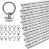 Airlineschiene Set eckig silber 8x 1,5m inkl. 16x Ösen – Produktbild-Vorschau 1