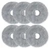 A set of six round, gray microfiber mop pads arranged in two rows of three. Produktbild-Vorschau