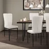ML-Design sada 4 jídelních židlí s opěradlem, bílá, Náhled obrázku produktu 1
