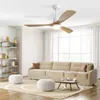 Sofucor 132 cm moderner gelber Deckenventilator mit Licht, Produktbild-Vorschau 1
