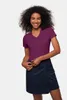 HAKRO V-T-Shirt Mikralinar Damen #181 Gr. 4XL aubergine Produktbild-Vorschau 5