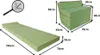 A folded mattress and an unfolded mattress with dimensions indicated. Náhled obrázku produktu