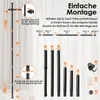 COSTWAY, rozdělovač prostoru, tyč na závěsy, nastavitelná, Náhled obrázku produktu 8