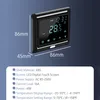 A digital thermostat with dimensions and specifications listed below. Náhled obrázku produktu