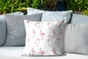 MuchoWow® Outdoor Kissen - Muster mit rosa Flamingos - Produktbild-Vorschau 4