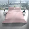 Mikrofaser Bettwäsche Set 135x200 cm Rosa Einfarbig mit Produktbild-Vorschau 3