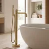 Rubinetto Da Pavimento Per Vasca Rea Lungo Diamond Oro Anteprima dell’immagine prodotto 2