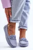 Damen Modische Wildleder Mokassins Blau Rabell 36 Produktbild-Vorschau 5