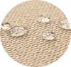 Close-up of water droplets on a textured beige fabric. Anteprima dell’immagine prodotto