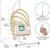 YITAHOME Hängesessel mit Gestell, Klappbarer Schaukelsessel Produktbild-Vorschau 2