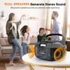 ZELURXX Prenosný CD kazetový magnetofón Boombox s Bluetooth Náhľad obrázku produktu 3