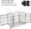 Paws Paws Hundekäfig für Zuhause 2 Türen MDF Metall weiß Produktbild-Vorschau 7