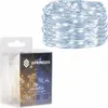 A product shot of LED string lights in their packaging, with the lights themselves also shown coiled up. Náhled obrázku produktu