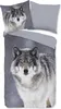 Duvet cover Good Morning 155x220 + 1* 80x80 cm - wolf Produktbild-Vorschau 1