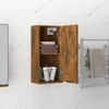 vidaXL Nástěnná koupelnová skříňka Smoked Oak 32x20x67 cm Náhled obrázku produktu 4