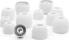 A collection of white silicone earbud tips arranged on a white background. Produktbild-Vorschau