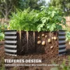 Jardinière surélevée Outsunny en acier, bac à fleurs, serre Voir les images du produit 4