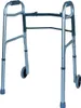 Déambulateur pliable en aluminium à 2 roues et 2 embouts Voir les images du produit 8