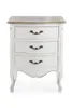Kommode Justine 50 x 35 x 66 cm Holz Weiß Schrank Sideboard Produktbild-Vorschau 1