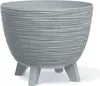 Vaso da fiori su gambe per giardino 29 cm Grigio Anteprima dell’immagine prodotto 1