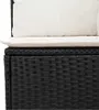 vidaXL 7-tlg. Garten-Sofagarnitur mit Kissen Schwarz Poly Produktbild-Vorschau 6