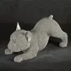 Dekorative Figur ELDO, Hund, 19x8x9 cm, silberfarben Produktbild-Vorschau 2