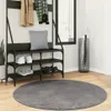 vidaXL Teppich HUARTE Kurzflor Weich und Waschbar Anthrazit Produktbild-Vorschau 2