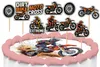 Zápichy na tortu dekorácia sada - Motorka MOTOCROSS 10 ks Náhľad obrázku produktu 1