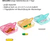 WELLGRO Tablettenbox für 7 Tage - Pillendose je 2 Fächer Produktbild-Vorschau 3
