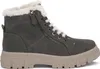 A single gray boot with white fur lining and a beige sole, shown from the side against a white background. Produktbild-Vorschau
