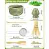 Matcha Set, Handgefertigter Matcha Besen Set, 7 Teiliges Produktbild-Vorschau 2