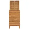 vidaXL Wäschekorb 40×40×70 cm Teak Massivholz Produktbild-Vorschau 3