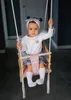 Babyschaukel Kinderschaukel Holz Stoff Babysitz Baby Produktbild-Vorschau 4